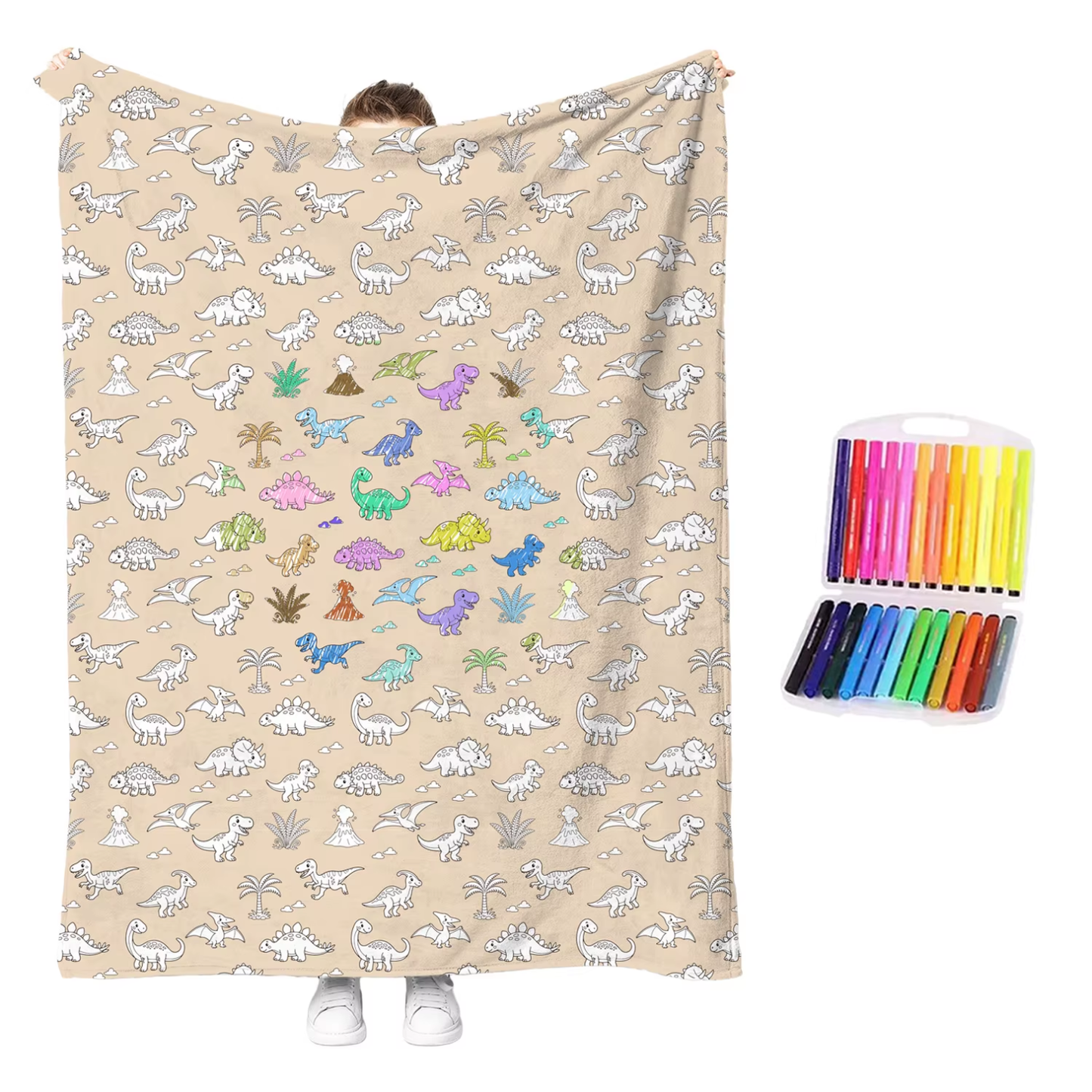 ColorDoodle™ - DIY Coloring Blanket 60x40"