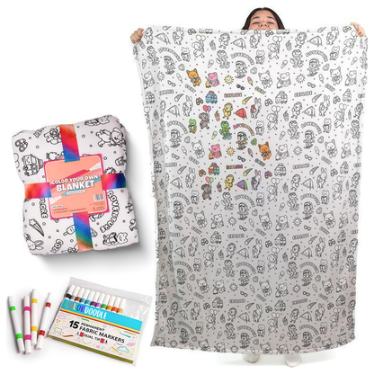 ColorDoodle™ - DIY Coloring Blanket 60x40"