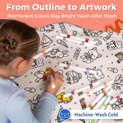 ColorDoodle™ - DIY Coloring Blanket 60x40"