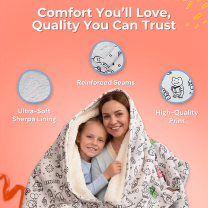 ColorDoodle™ - DIY Coloring Blanket 60x40"