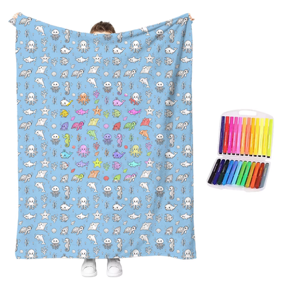 ColorDoodle™ - DIY Coloring Blanket 60x40"